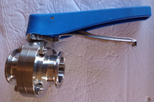 1-1/2" Tri Clamp Sanitary Butterfly Valve Stainless Steel SS304 Duck-Billed 38mm