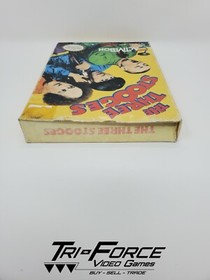The Three Stooges Nintendo NES CB with original box, Tested ! Free Shipping