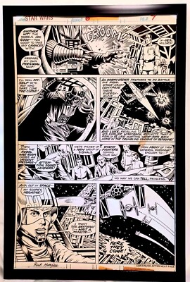Star Wars #6 pg. 7 by Rick Hoberg 11x17 FRAMED Original Art Poster Marvel Comics