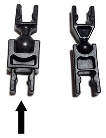 12 Rare K'NEX Dark Gray Large Ball & Socket Hinges Joint Connectors Clips KNEX