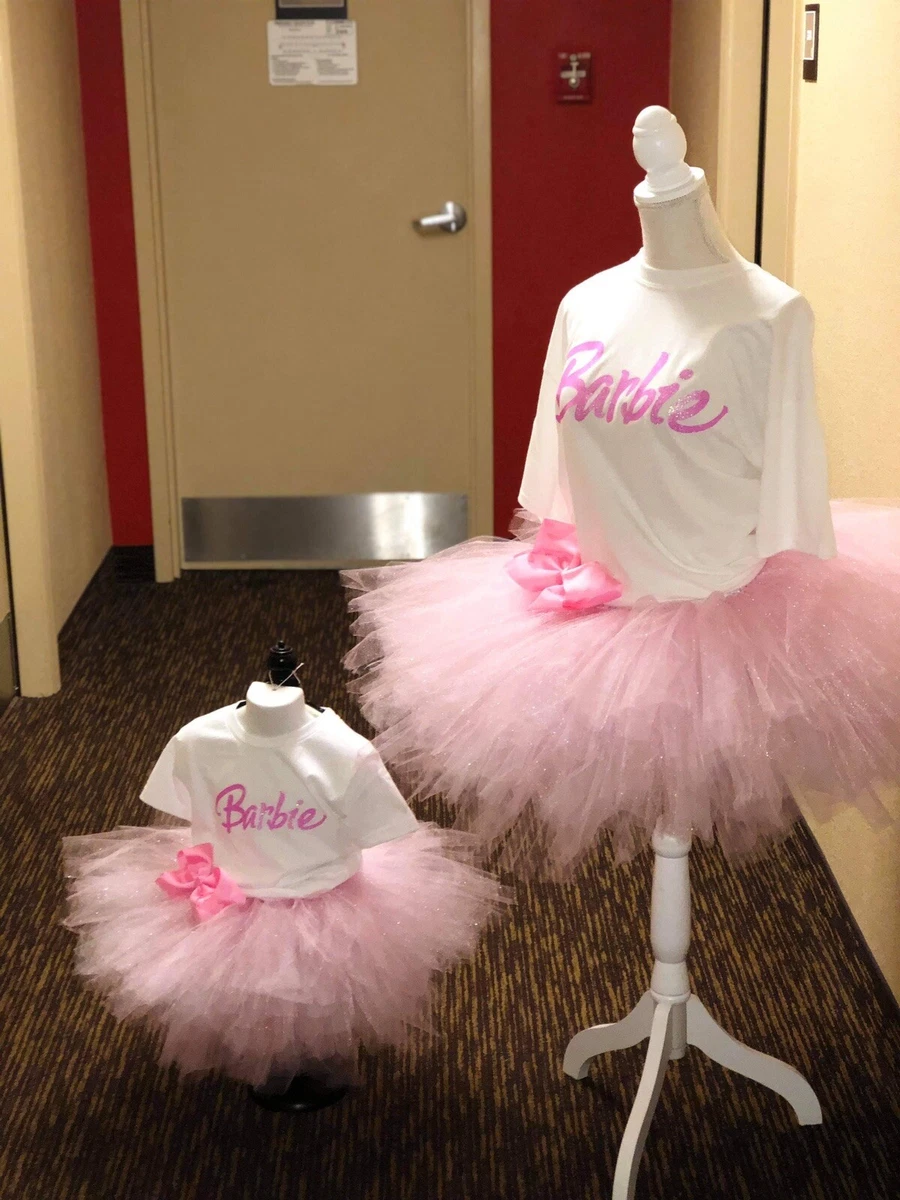 Mom Daughter Barbie Tutu And Shirt