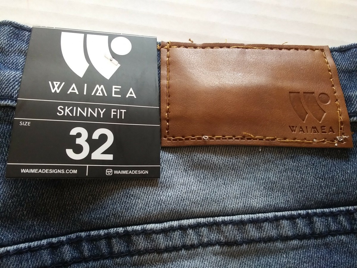 Waimea Skinny Fit blue wash Jean Shorts Size 32( brand new with 