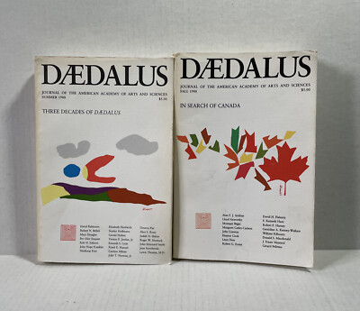 2 Daedalus Journals Summer & Fall 1988 American Academy of Arts & Sciences