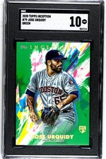 2020 Topps Inception #79 Jose Urquidy GREEN SGC 10 GEM MINT RC