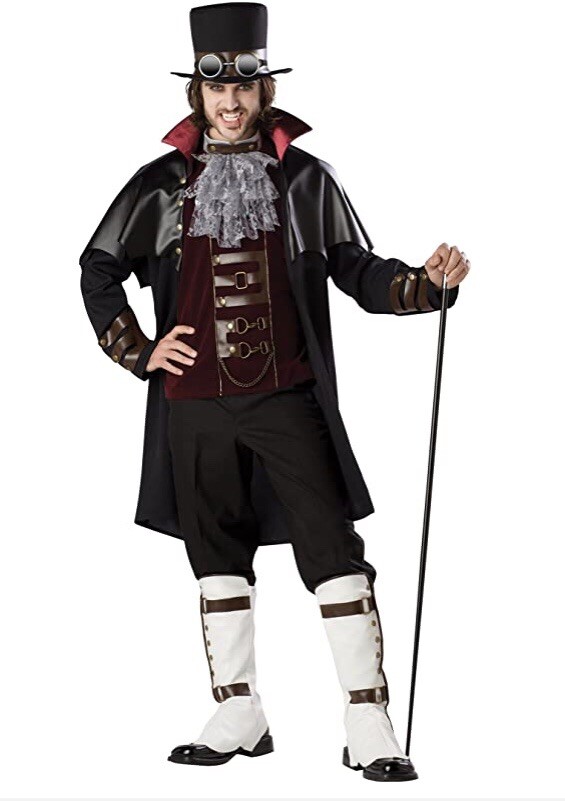 その他 Vampire Goth Steampunk Costume Party Incharacter Deluxe Men's Size Medium Steampunk Gothic Victorian