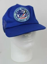  Vtg NASA 1984 Discovery Snapback Trucker Cap w Space Shuttle Mission Patch GUC