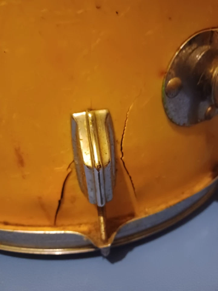 ROGERS Holiday Dayton Vintage Floor Tom 16" X 16" Cabeças Completas Anéis Pernas Hexagonais - Imagem 3 de 4