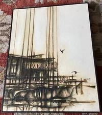 JAMES GROODY Signed Gallery Original “TRAVEL APE”Framed  Art Mixed Media 24”x18”