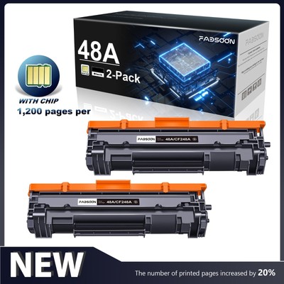 FADSOON  Compatible 48A CF248A Toner Cartridge for HP M15w M15a MFP M28a (2-PK)