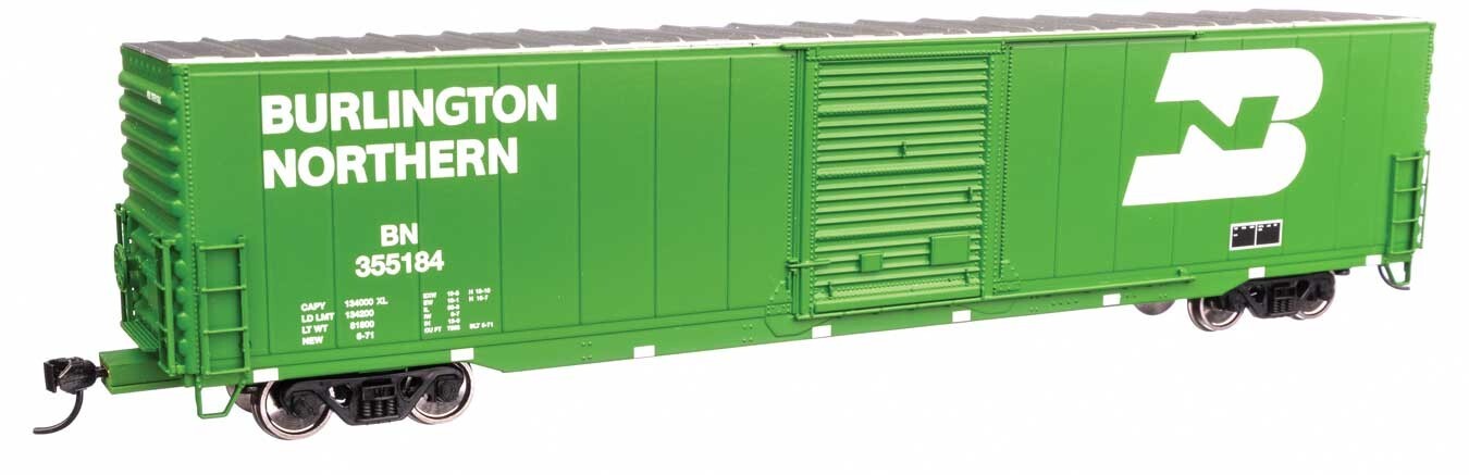 Gauge H0 - Walthers 60' Pullman Car Parts Boxcar Burlington Northern 3358 Neu