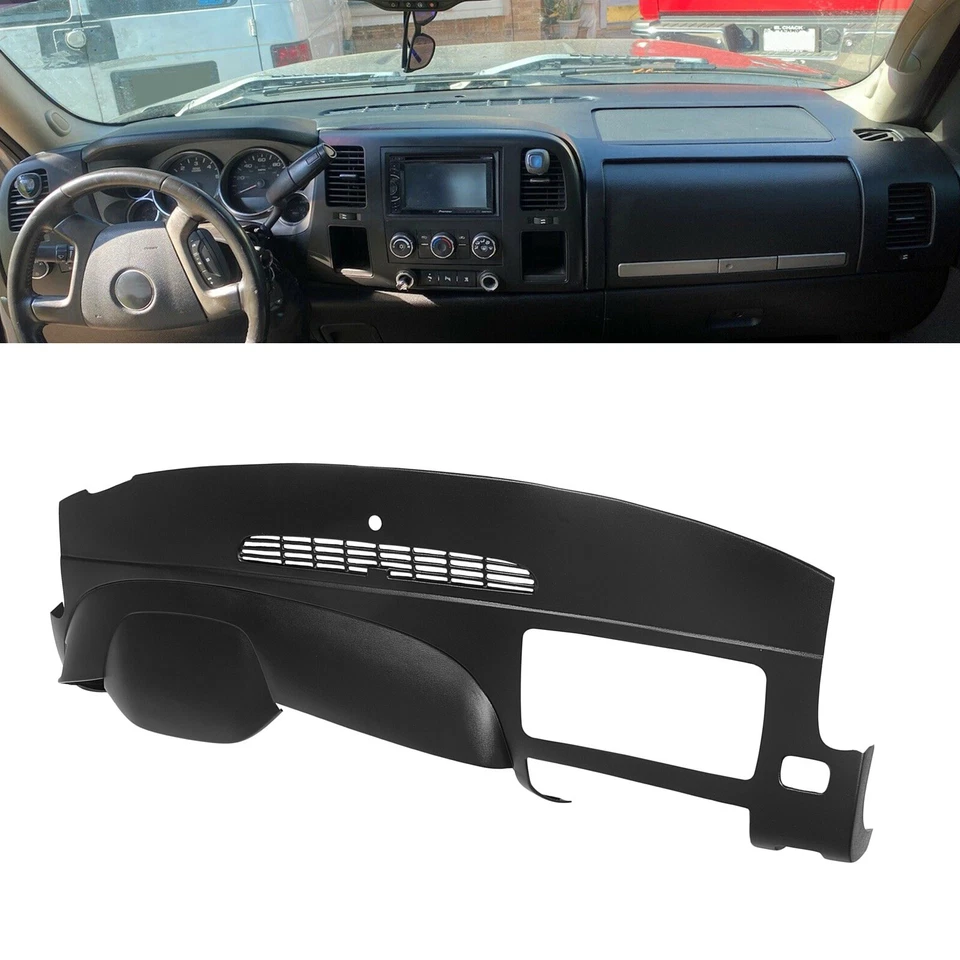 Dash Board Cap Cover Overlay Fit For 2007-14 Silverado 1500 LS LT WT Sierra SL - Image 4 of 4