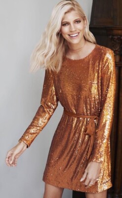 ramy brook sequin dress Aera V-neck in Coral Sequin See more details here. Ramy Brook Reyna Sequin Gown