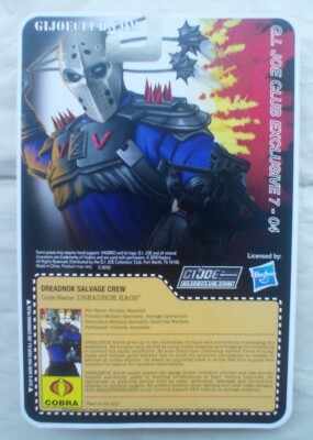 DUSTY & KAOS GI Joe Collectors Club FSS 7.0 Hasbro Dreadnok 1:18 4