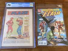 Flash 123 CGC PG OW/White 1st app GA Flash in SA)- Splash Page + homage cover