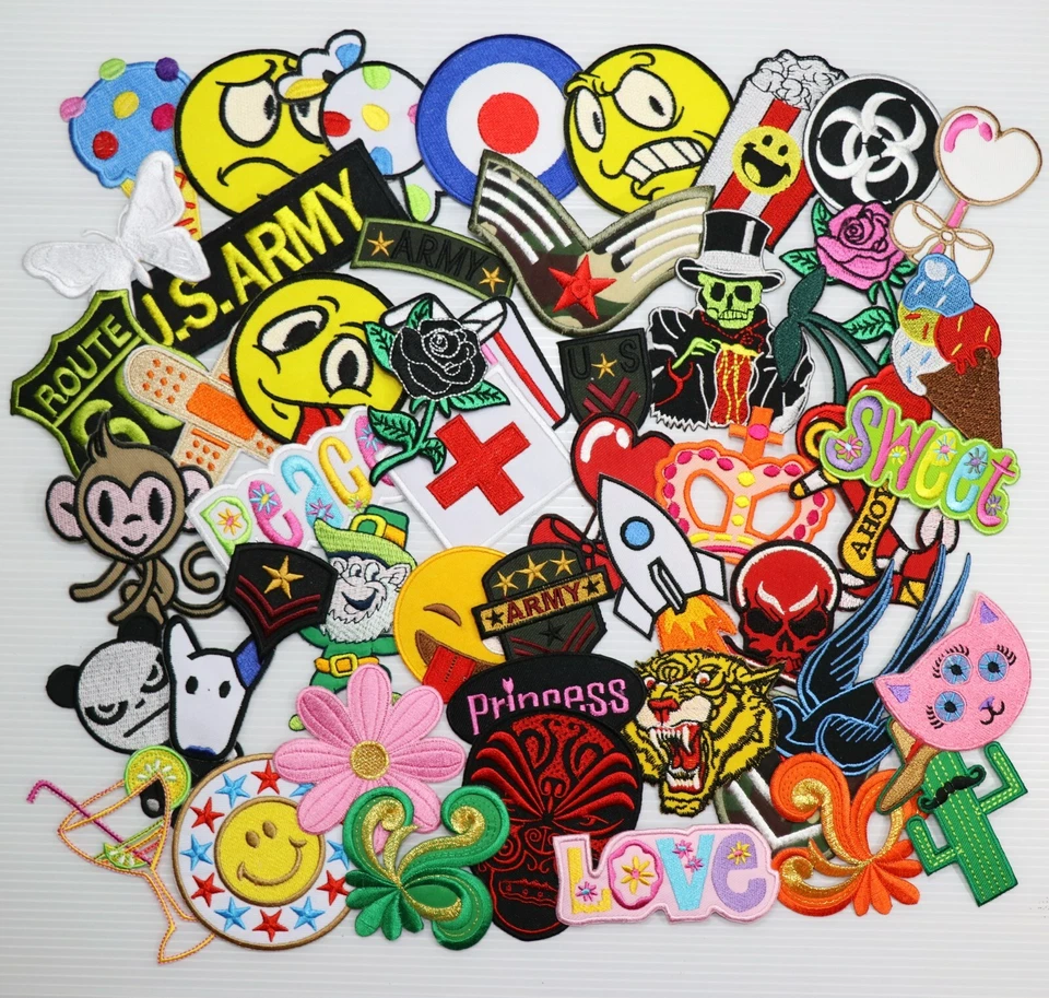 Random Style Patch Fun Gift Kids Party Crafts Artwork Emblem DIY Iron on Clothes - Image 3 of 4