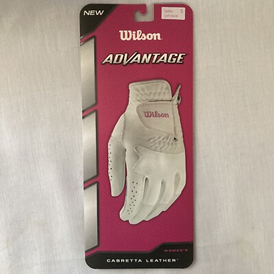 Women s Wilson Advantage White Leather Left Hand Golf Glove New Size Small