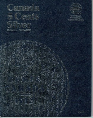 New Whitman Canada Silver Five cent Folder for all Issues From 1858 Through 1921