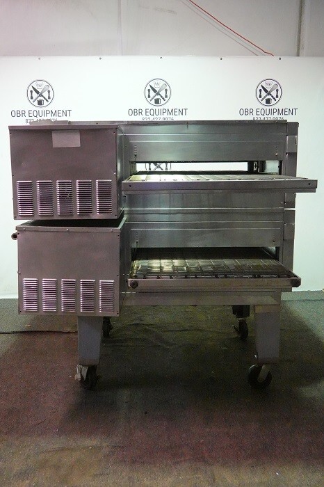 LINCOLN IMPINGER DOUBLE STACK NATURAL GAS PIZZA CONVEYOR OVEN MODEL ...