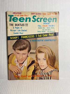 1964 MARCH TEEN SCREEN MAGAZINE - BOBBY RYDELL FRONT COVER - E 3883