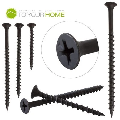 DIHL Drywall Screws Wood Plasterboard Dry Lining Bugle Head Partition Studding Black