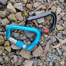 30KN Heavy Duty Screwgate Locking Carabiner D-Ring Clip Hook for Climbing Caving