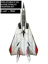 IFC Inflatable  F-14 Super Tomcat Fighter Jet Water Float Water Craft. 10' X 6'