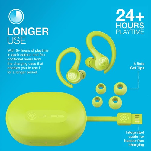 JLab GO Sport+ Auriculares Bluetooth, True Wireless, Auriculares de Gimnasio, Reacondicionados - Imagen 21 de 54