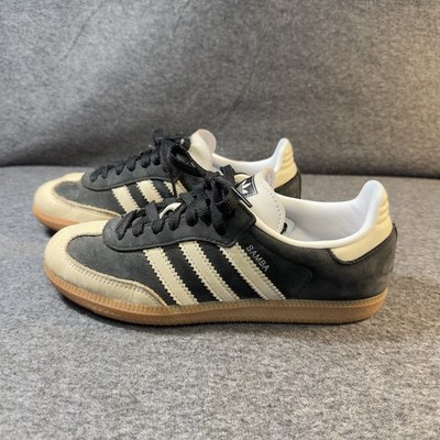 Adidas Samba OG Women Sneaker Leather Black Wonder White VGC Size 6US/4.5UK