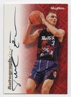 1996-97 Skybox Premium ZAN TABAK Black Ink Autographics-Raptors