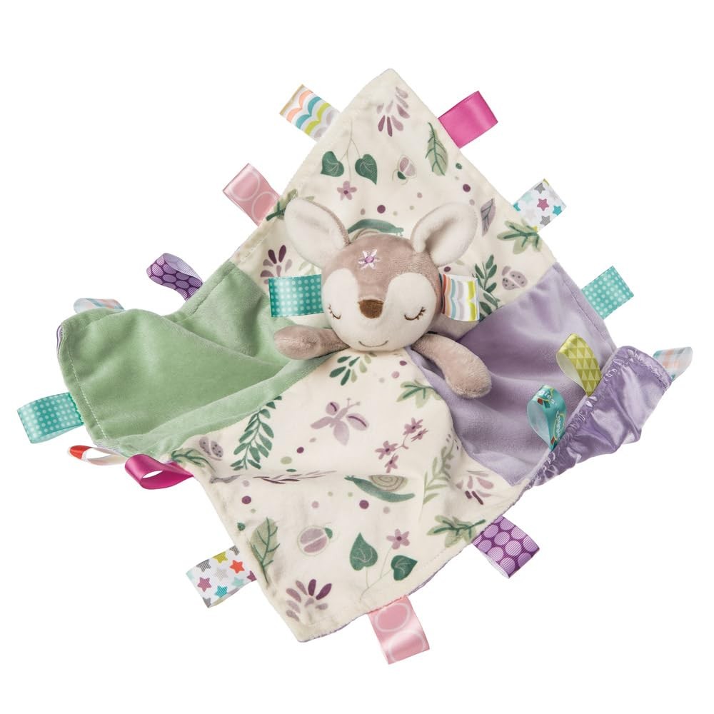 Taggies Stuffed Animal Security Blanket, 30 x 30-Centimetres, Flora Fawn Flora F