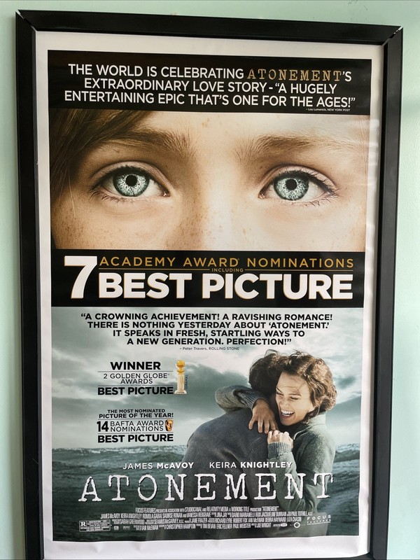 Atonement Awards Poster Original 27x40 DS Movie Theatre Poster