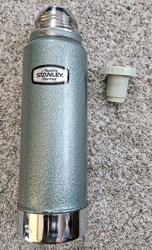 Aladdin Stanley Stainless Steel Vintage Thermos 1 Quart Missing Lid/Cup