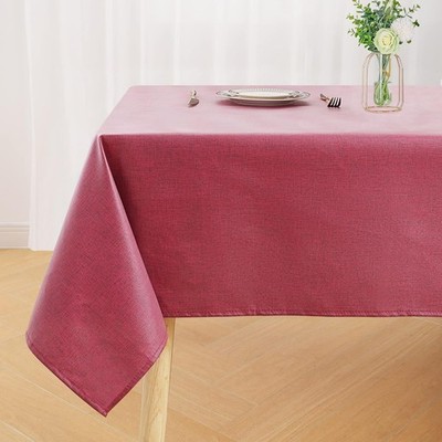 Leinenoptik Tischdecke Weihnachten Abwaschbar Lotuseffekt Eckig 140 x 180 cm ...