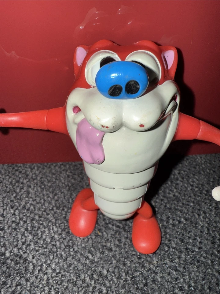 BUMP-A-RIFFIC STIMPY FIGURE vintage 1993 Mattel Ren and Stimpy Show Has Flaws - Imagem 2 de 4