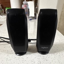 Logitech S120 2.0 Channel Wired Computer Speakers Black Volume Control