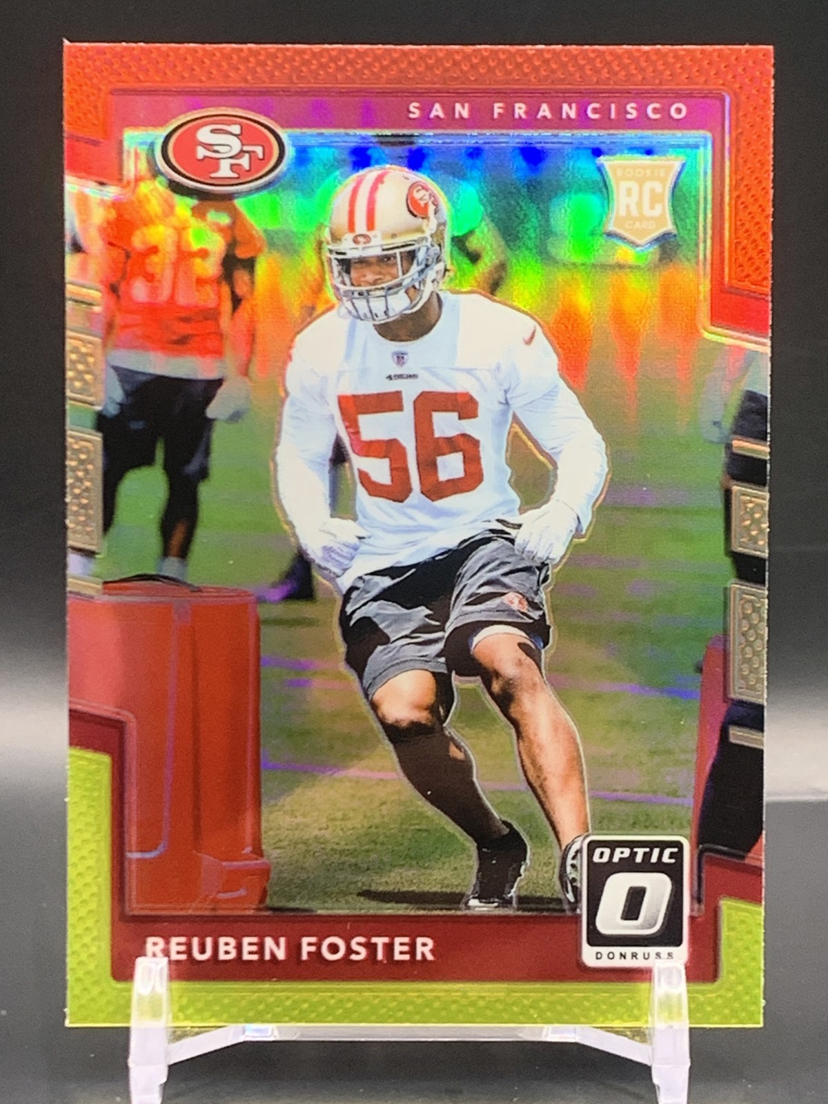 Reuben Foster Panini Donruss Optic #132 Red/Yellow