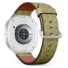 Camels Blankets Green Vegan Leather Watch Band 40/44/46mm