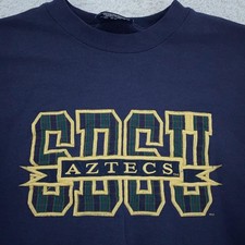 Vtg San Diego State Aztecs Sweatshirt XS Navy Blue Crewneck Jansport SDSU 90s