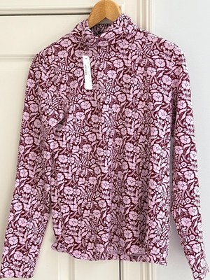   J. CREW 100% COTTON Tissue Turtleneck, size MEDIUM, NEW w/ TAGS