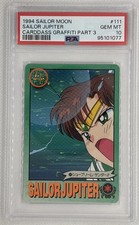 1994 Sailor Moon Carddass Graffiti Part 3 111 Sailor Jupiter PSA 10 POP 3