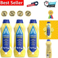 Multipurpose Cream Cleaner, Lemon Fresh Scent, 3 x 500ml 9.33 per litre