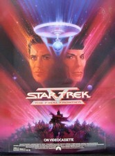 Plakat Star Trek V The Final Frontier, Kirk, reklama kasety wideo Spock, 1989