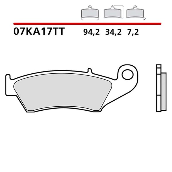 Brembo Vordere BREMSBELAGE-KIT FUR Yamaha WR F 426 00-02-COD. 07KA17TT-image