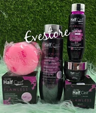 Glow Flawless Unifying Lightening Lotion, Purifying Bar,  Serum & Facecream