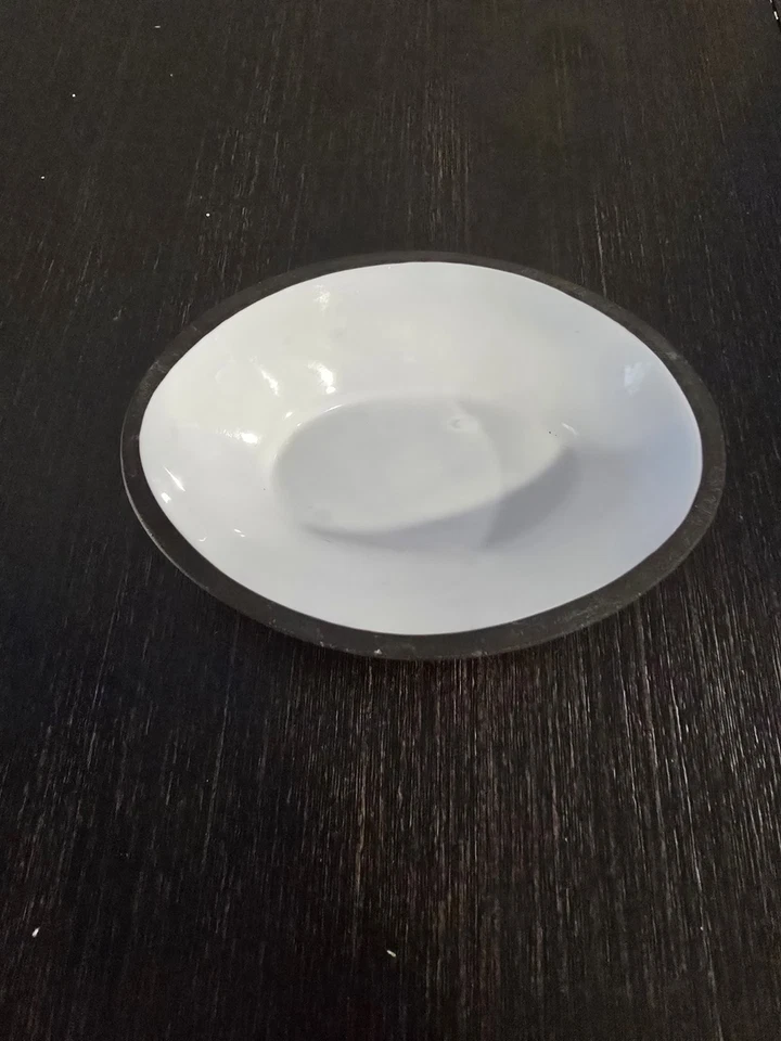 Porta-saboneteira de vidro âmbar tartaruga - Imagem 2 de 4