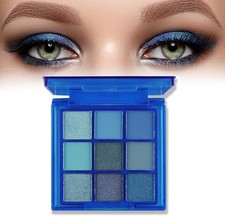 Blue Eyeshadow Palette Glitter Eyeshadow Royal Blue Eye Shadow Pallets for Women