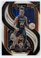 2025 Select WNBA Premier Level White Prizm /99 Saniya Rivers #132 Rookie RC 1sh2