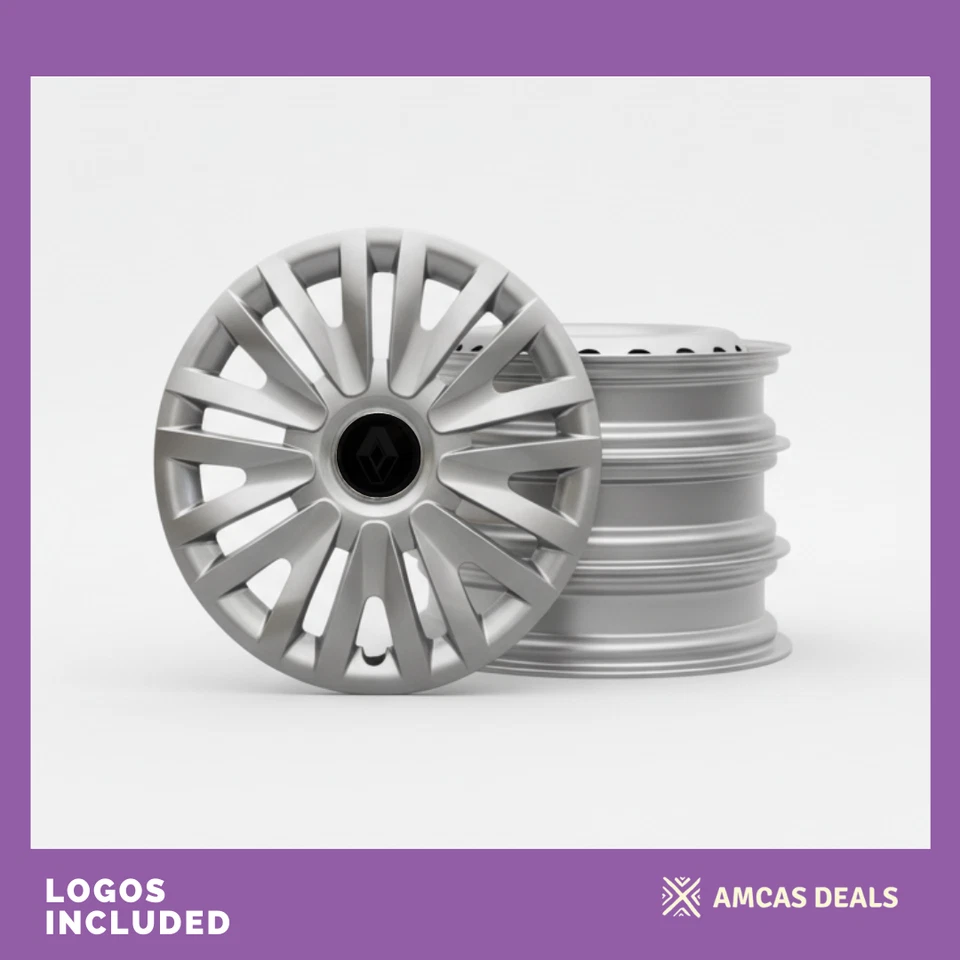 15 " WHEEL TRIMS HUB CAPS TO FIT Renault Clio IV 2013 -2020, set of 4 - Image 2 of 4