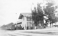 Railroad Train Station Depot Brentwood California CA - Reprint