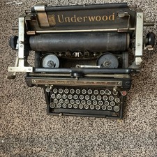 Antique Underwood No 5 Typewriter Untested 1915 – Vintage Free Shipping thumbnail